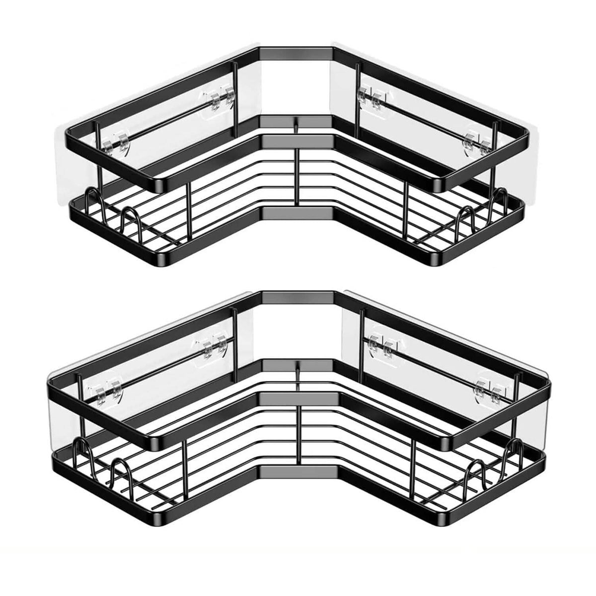 Corner Shower Caddy 2-Pack – No-Drill, Stainless Steel