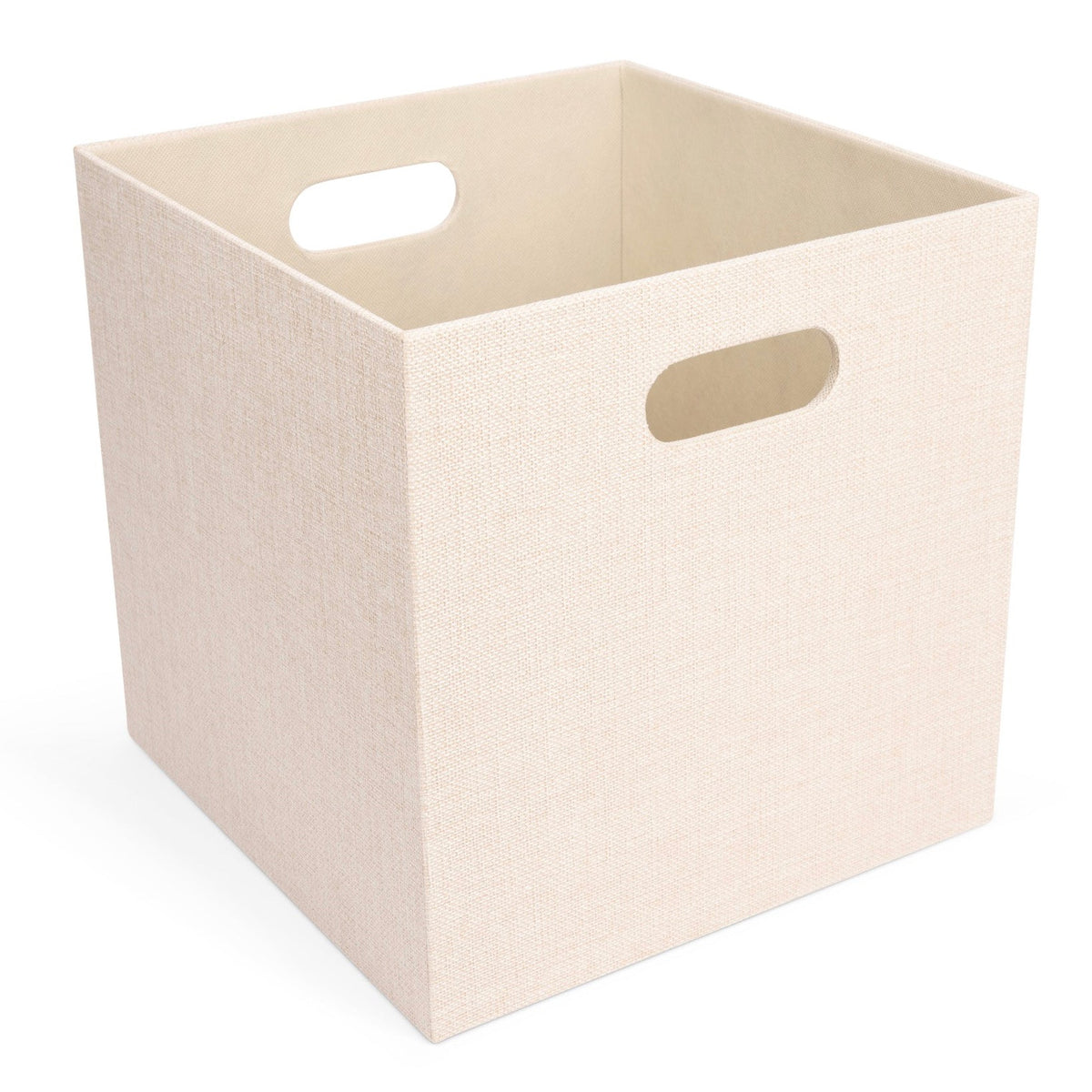 Large 12 inch fabric cube storage bin