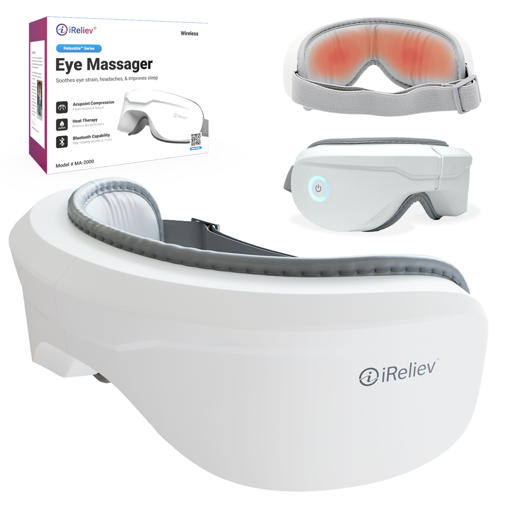 Relaxable heated eye massager product photo