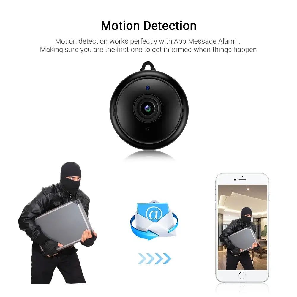 1080p indoor WiFi camera with night vision