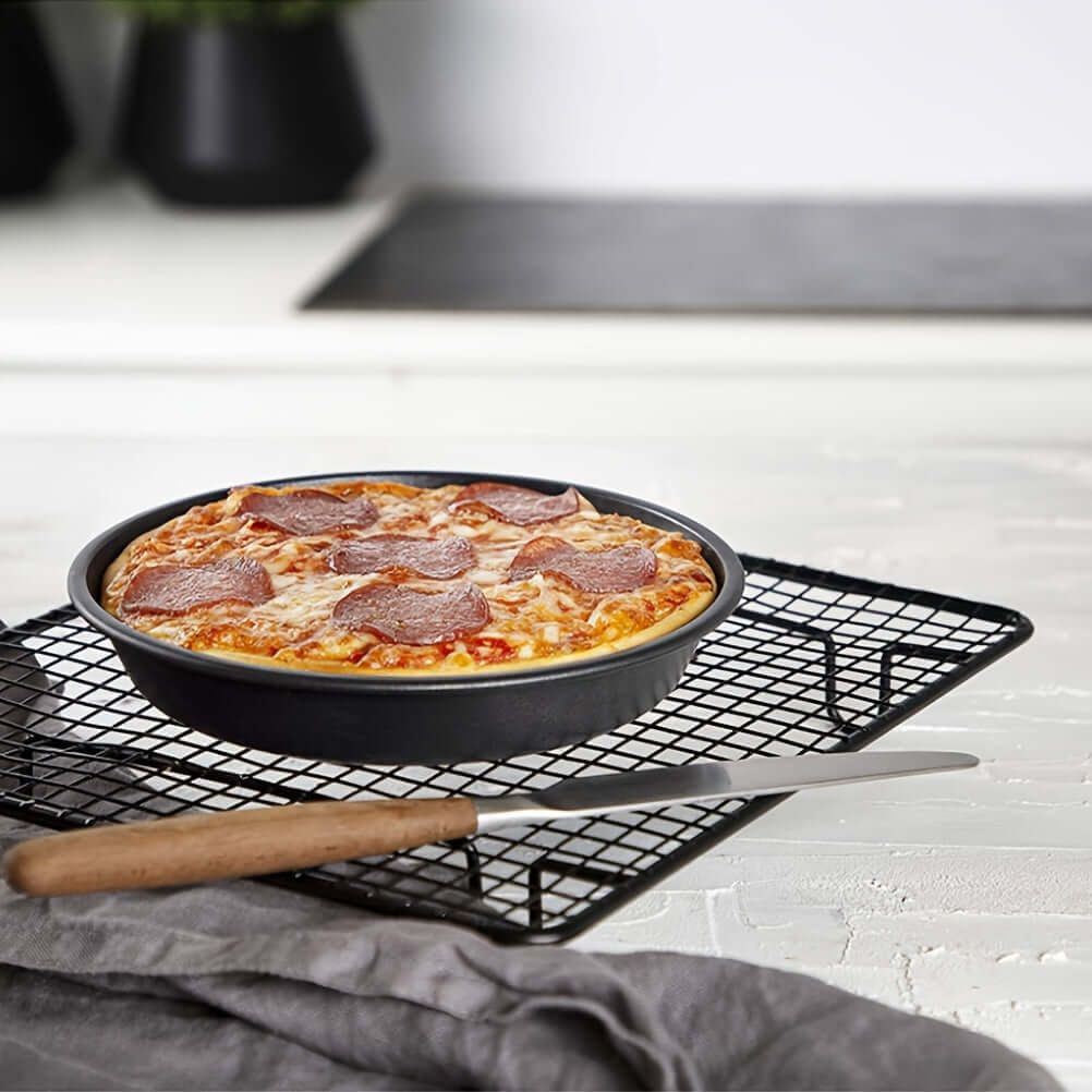 11-piece air fryer accessory kit with pizza pan and versatile cooking tools.