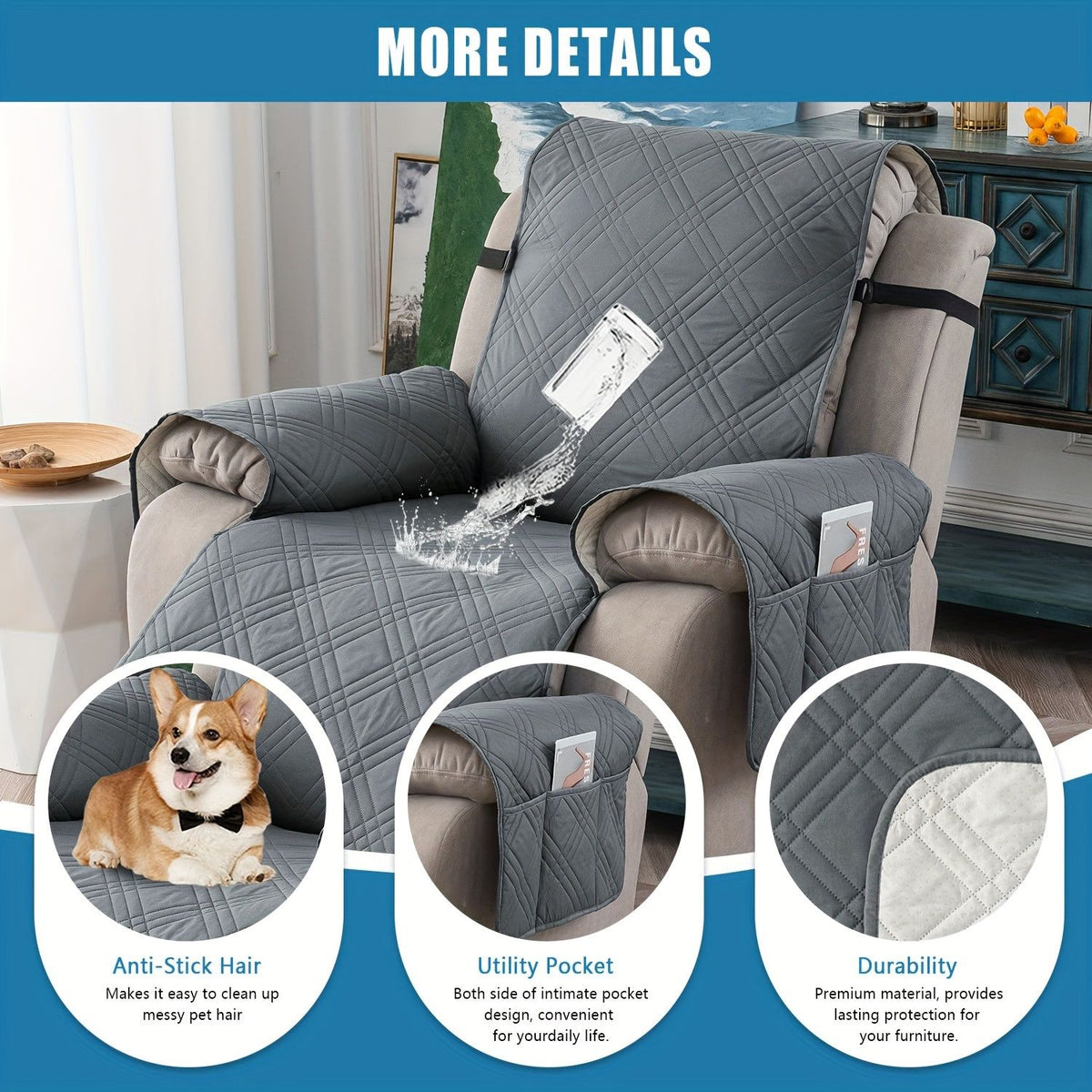 Waterproof recliner cover