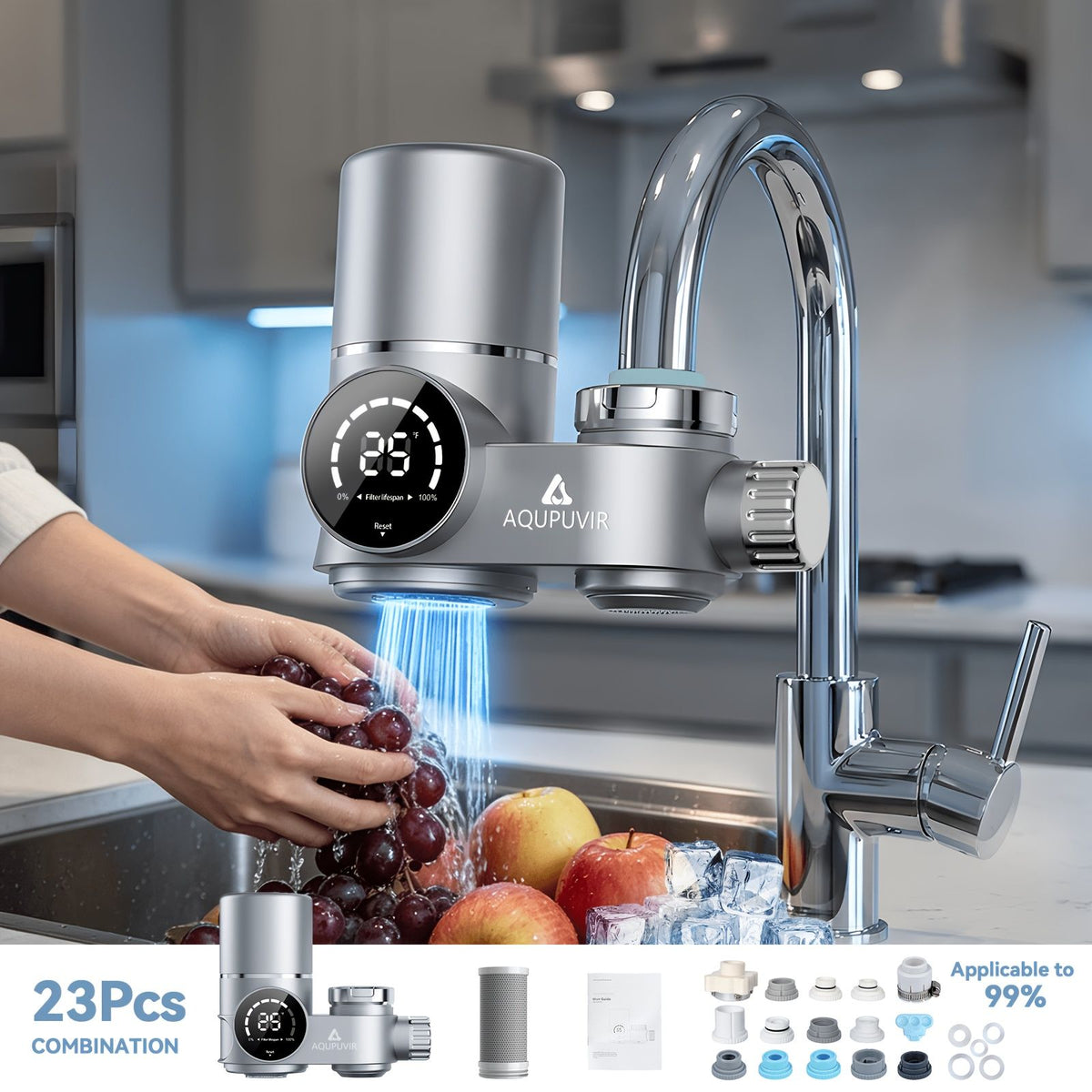 Faucet mount water filter