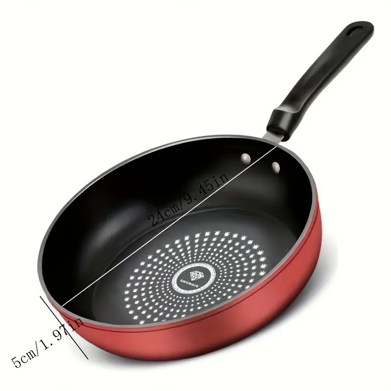 Diamond-pattern nonstick frying pan