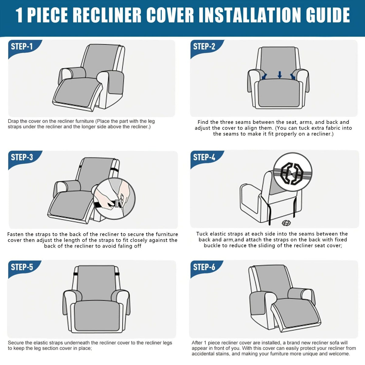 Waterproof recliner cover