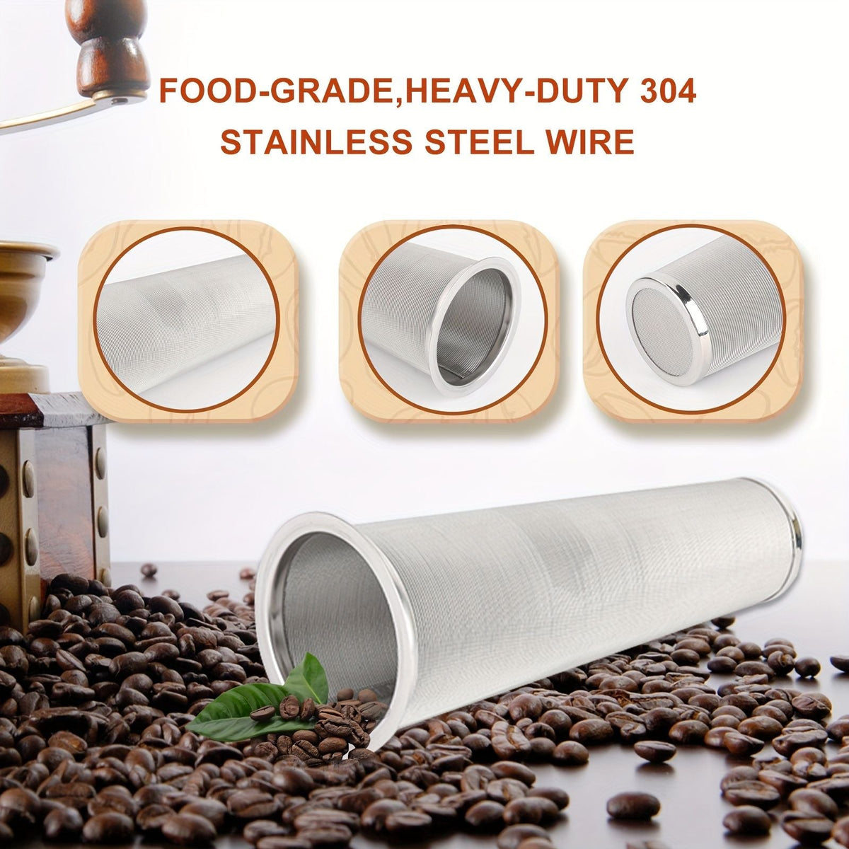 Glass coffee pot with reusable filter