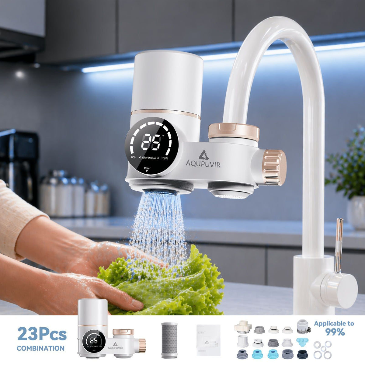 Faucet mount water filter