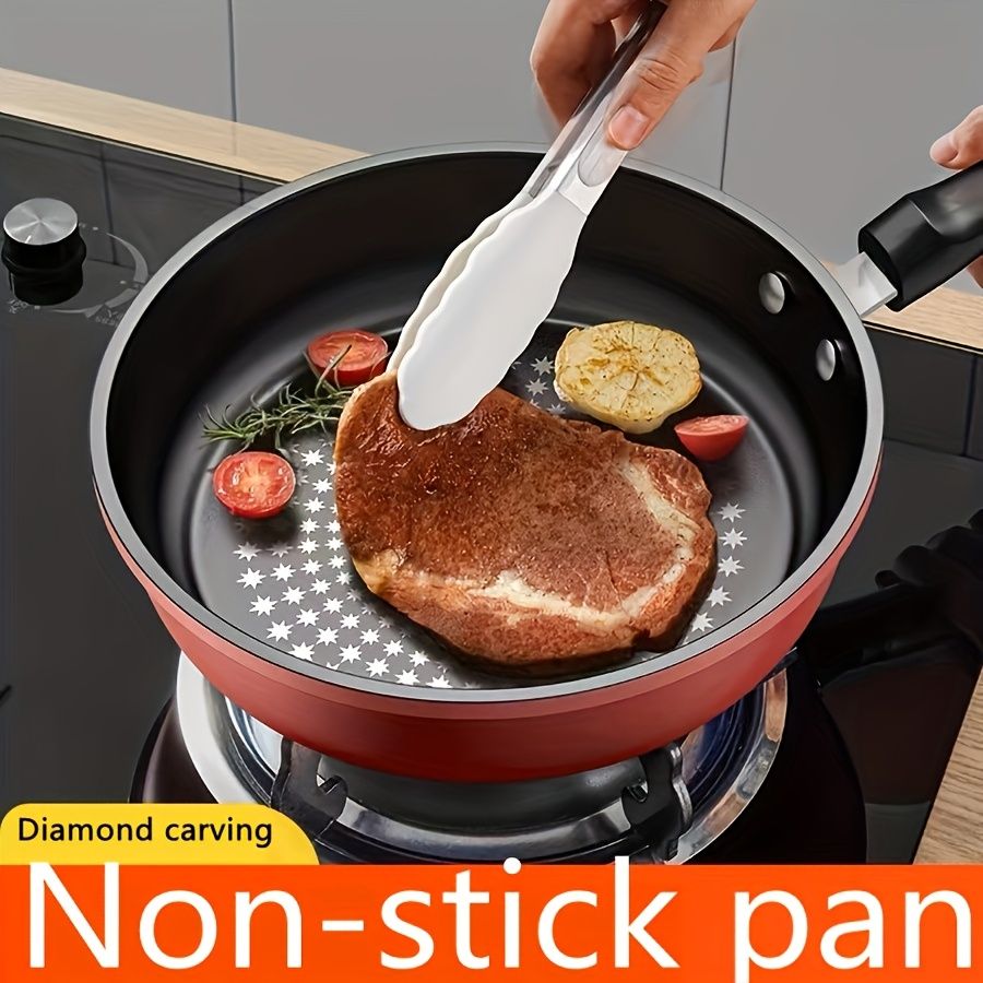 Diamond-pattern nonstick frying pan