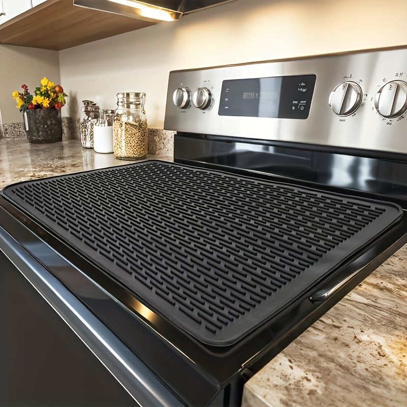 Silicone stove top cover mat