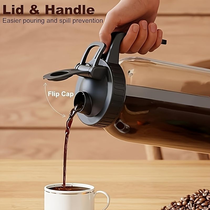 Glass coffee pot with reusable filter