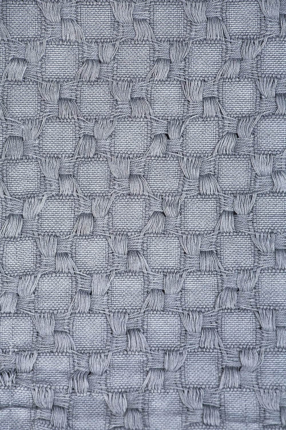 Kasentex Cotton Knit Throw Blanket, 60 × 50 in
