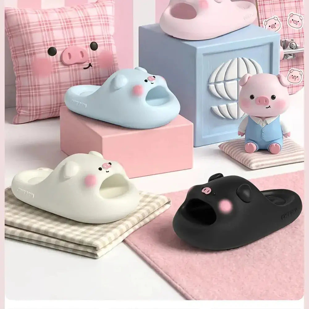 Cloud Slippers – Cute Kawaii Animal Print Slides for Women & Men – Slippers