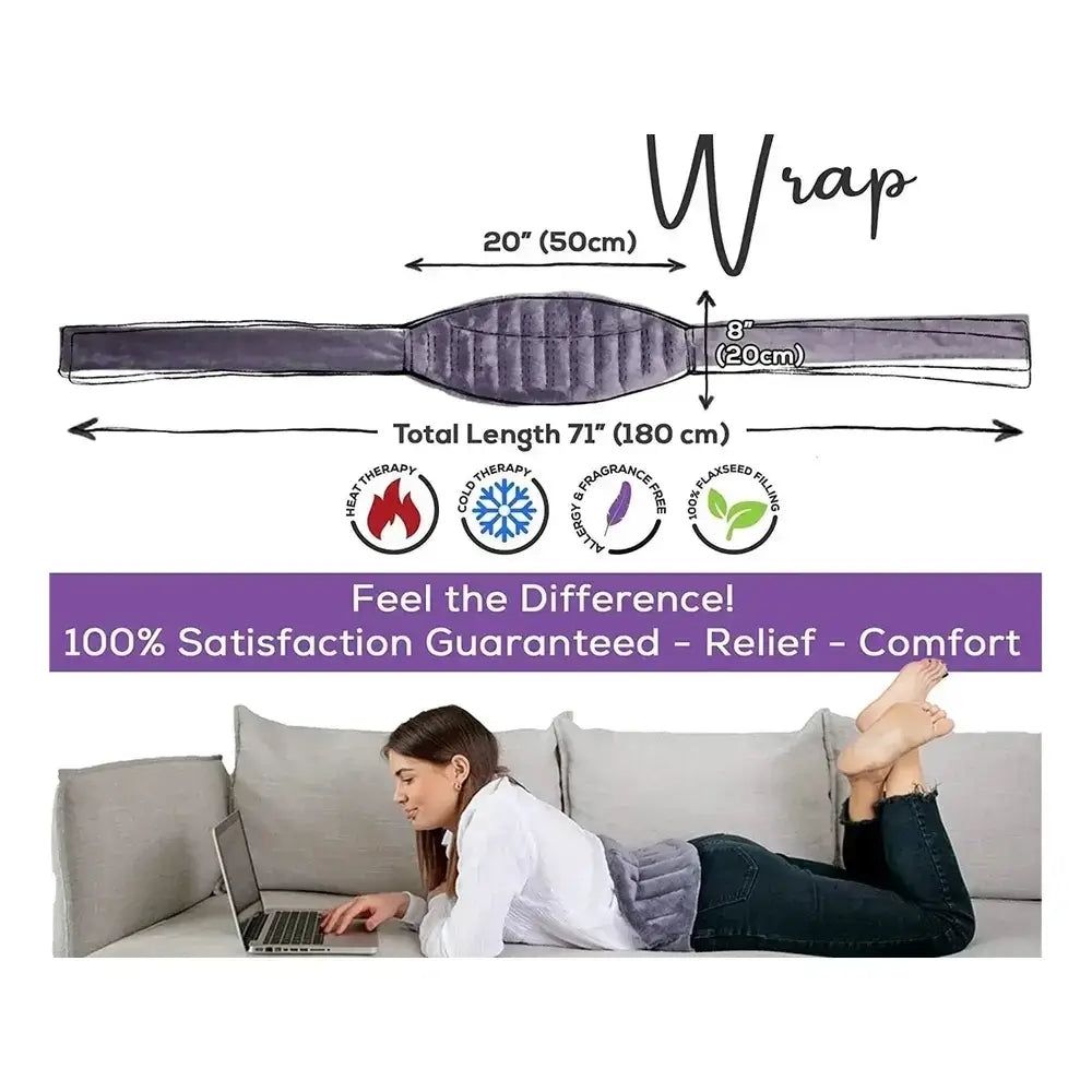 Microwave Heating Pad Wrap – Fleece Neck, Shoulder & Back Wrap – image 15