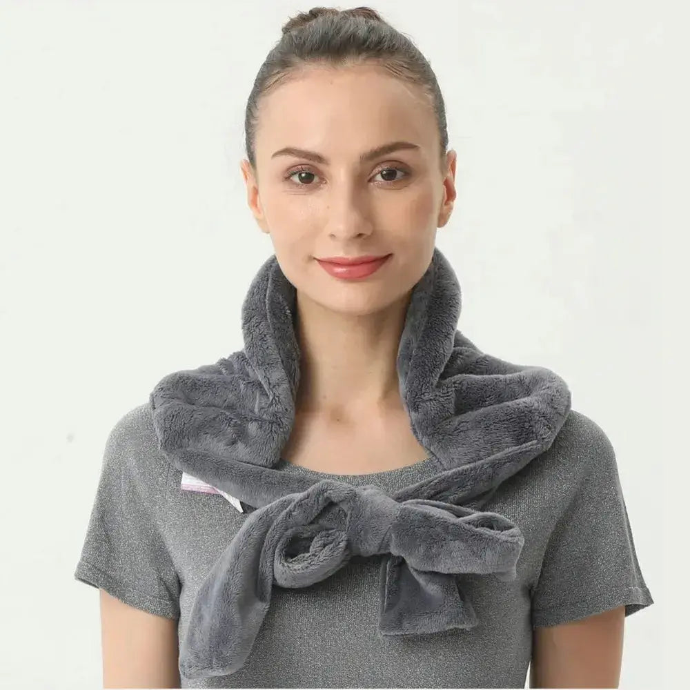 Microwave Heating Pad Wrap – Fleece Neck, Shoulder & Back Wrap – image 13