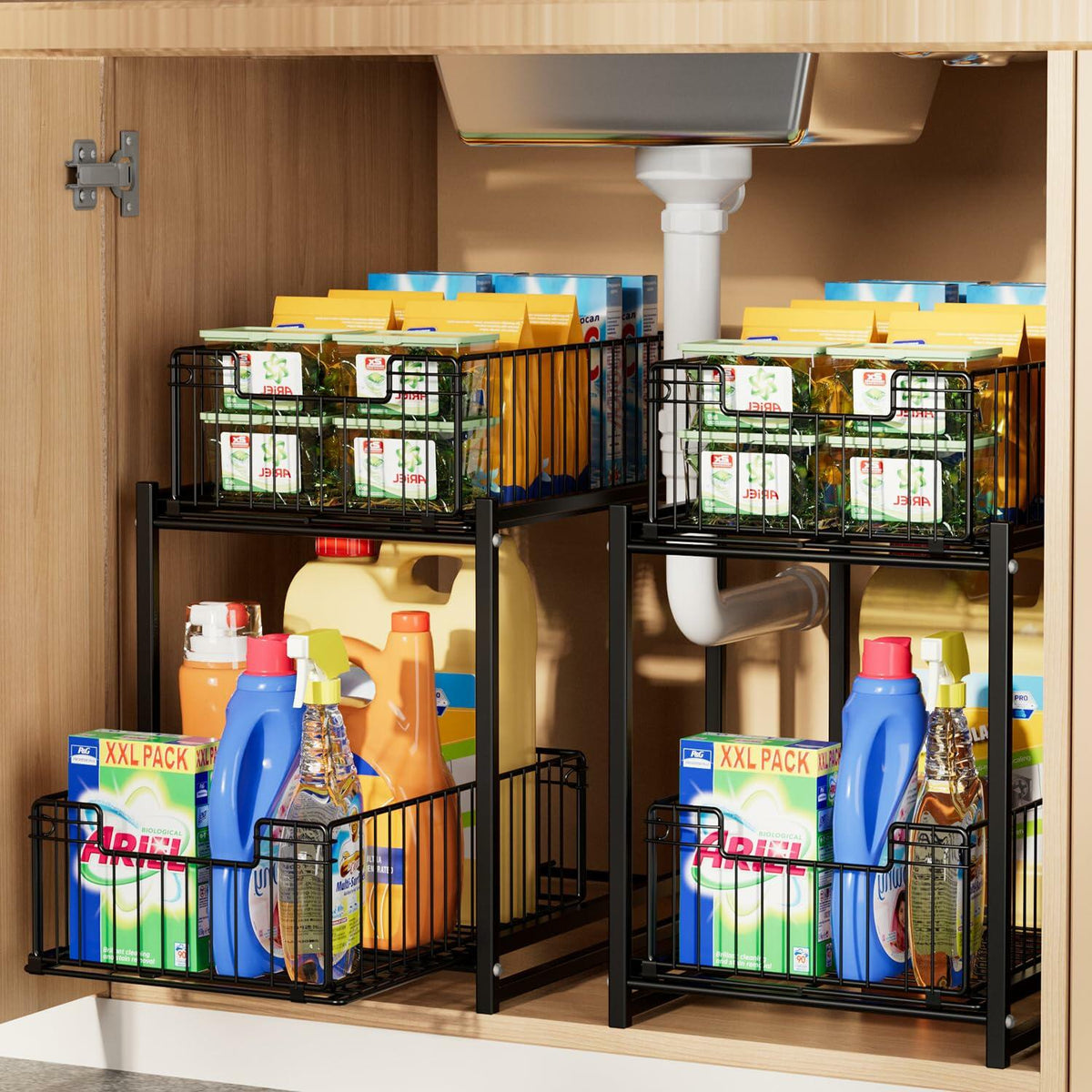 2-Tier Pull-Out Under-Sink Organizer