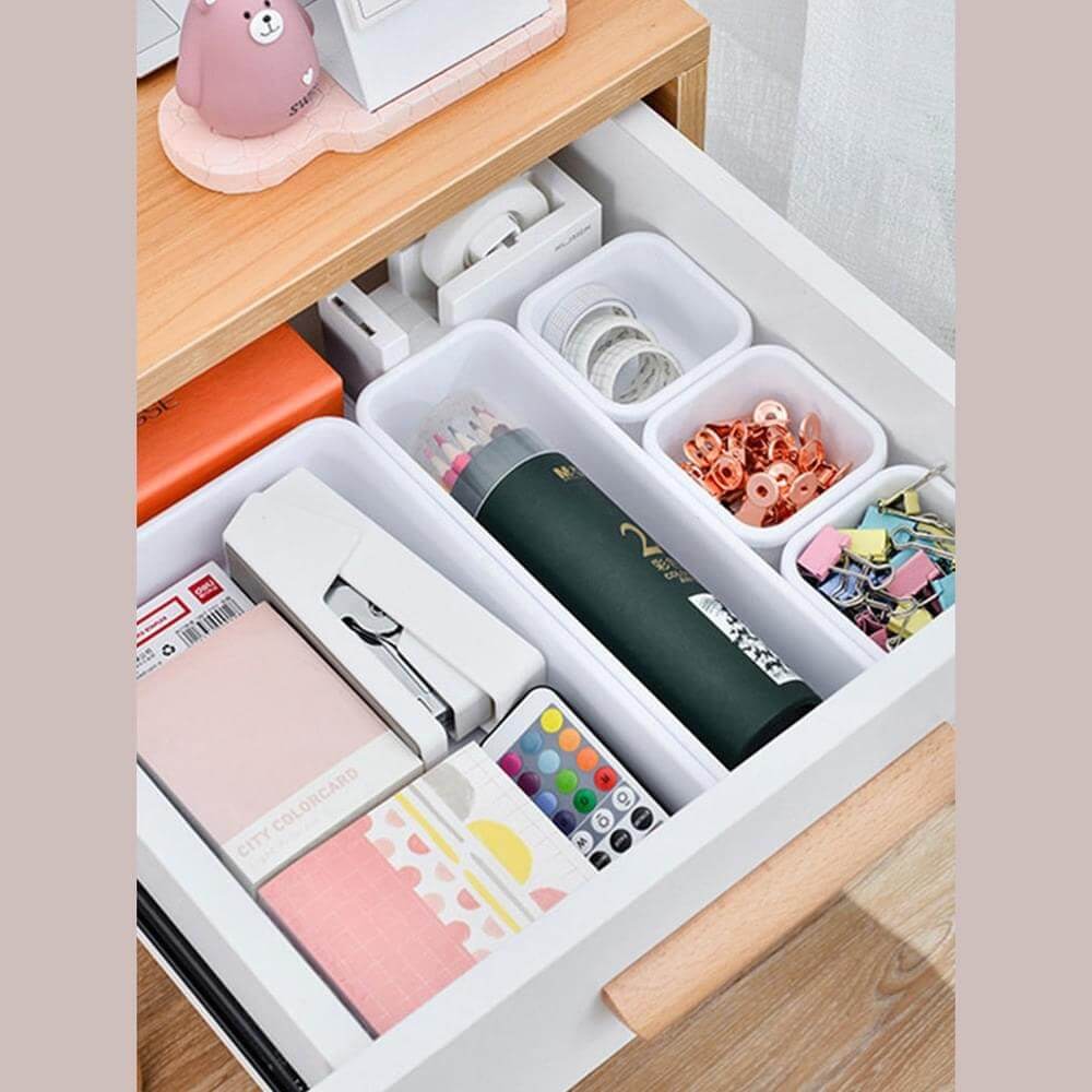 modular makeup organizer set for tidy drawer storage