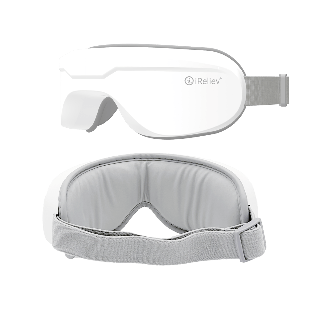 Relaxable™ heated eye massager with gentle warmth, soft vibration and light pressure for eye rest