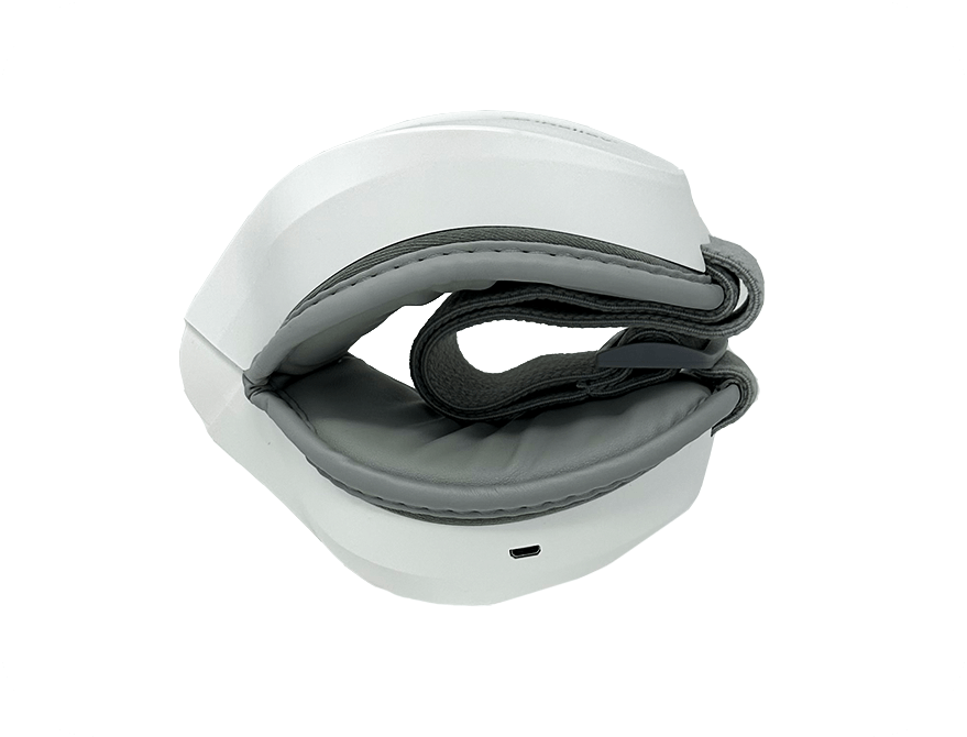 Relaxable™ heated eye massager with soft vibration and warm compress for eye relief