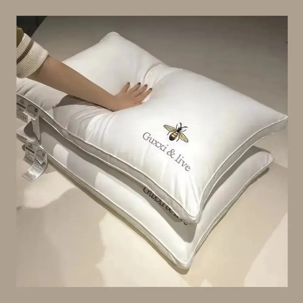bedtime comfort gift set with contoured cervical pillow for neck support and restful sleep