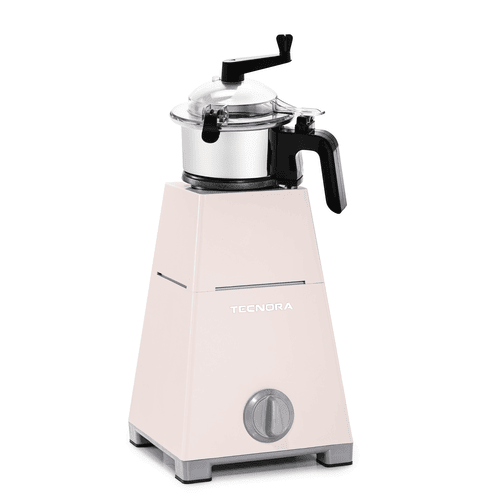 Taupe high-torque blender and smoothie maker with dual jars for smoothies and dry grinding.