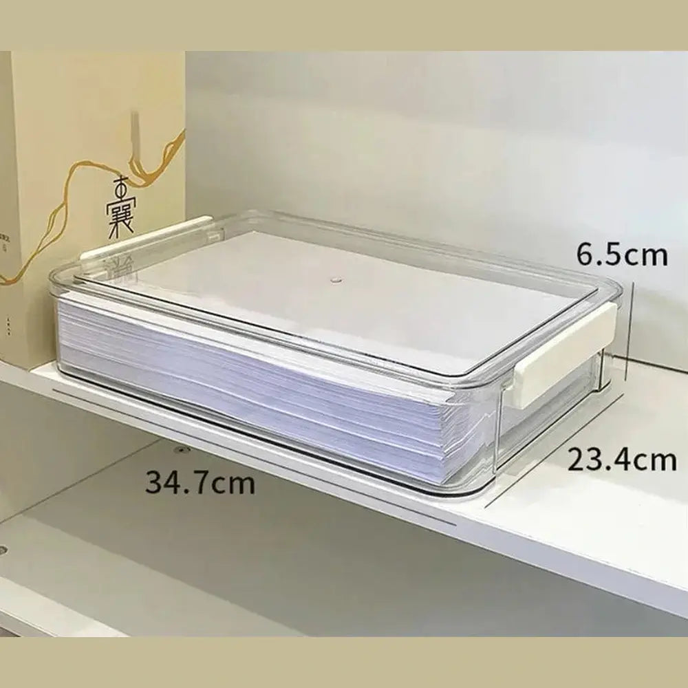Transparent Document Storage Box | Stackable Organizer – image 23