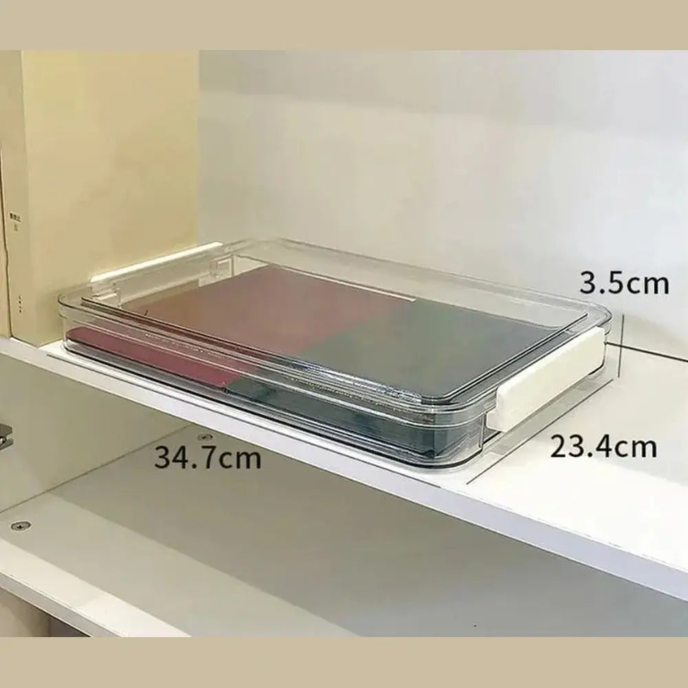 Transparent Document Storage Box | Stackable Organizer – image 14
