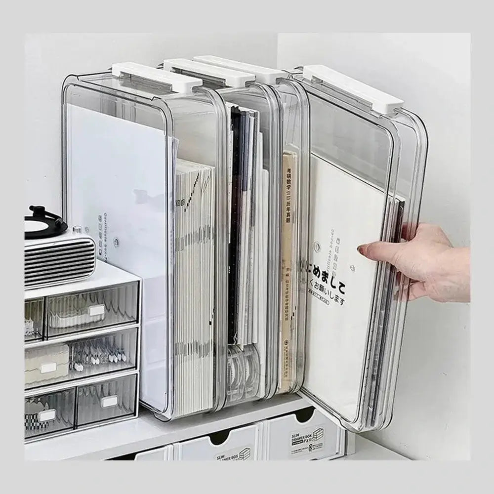 Transparent Document Storage Box | Stackable Organizer – image 19
