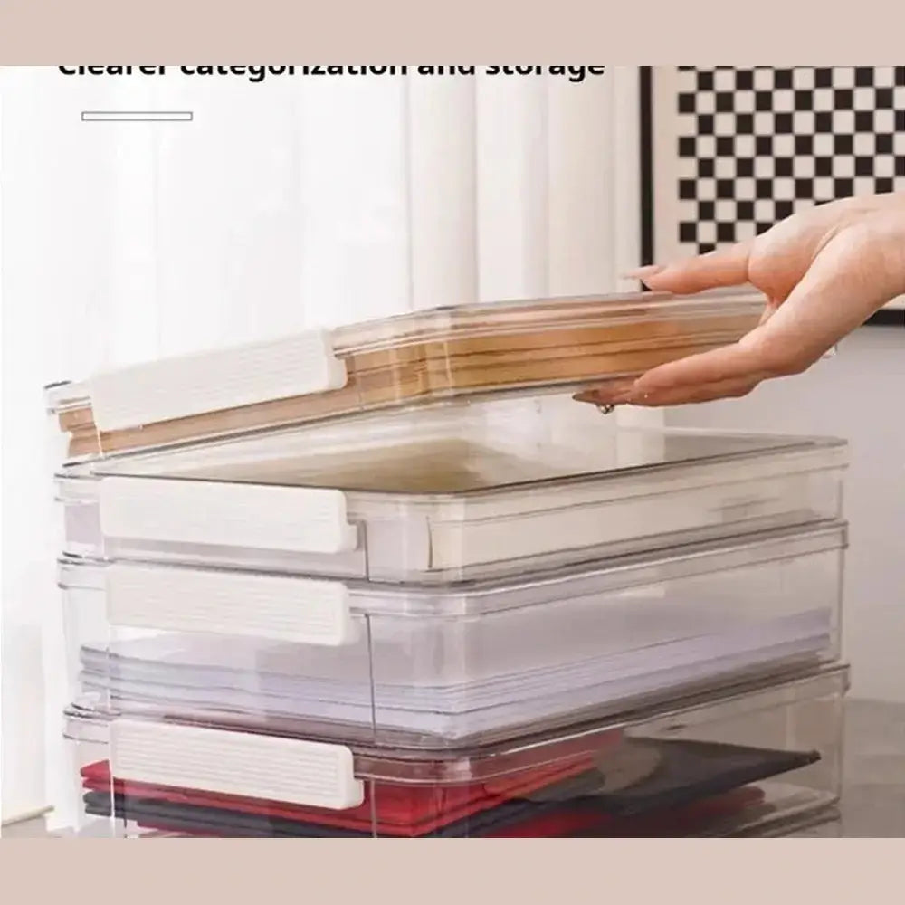 Transparent Document Storage Box | Stackable Organizer – image 21