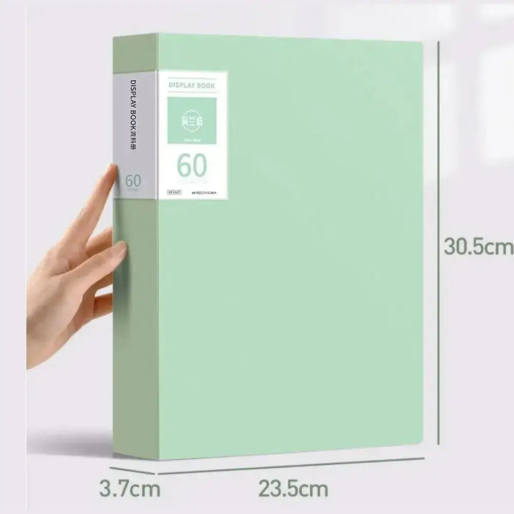 Waterproof A4 file organizer shown open, displaying its clear document pockets.