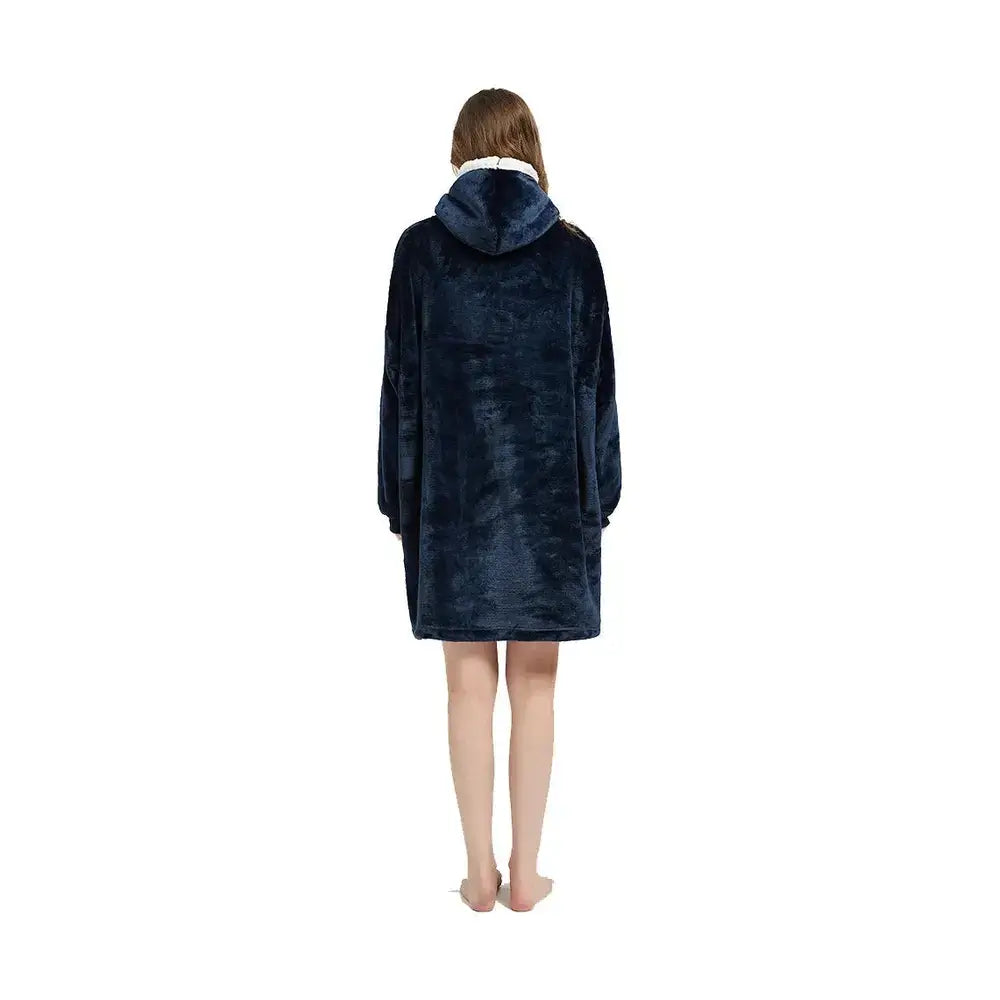 Wearable Blanket Hoodie – Ultra Plush Sherpa Fleece with Sleeves & Hood – Blankets & Throws