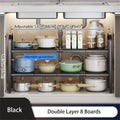Expandable Under Sink & Cabinet Shelf Organizer – Multi-Use Storage Rack for Kitchen & Bathroom – Cabinet Organizer
