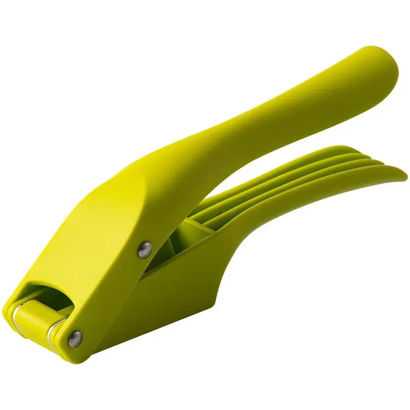 2-in-1 Garlic Press and Slicer, Green Options for easy garlic preparation and kitchen convenience.