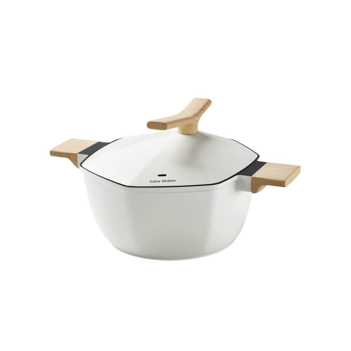 24cm 4L non-stick soup pot with vented lid for easy cooking