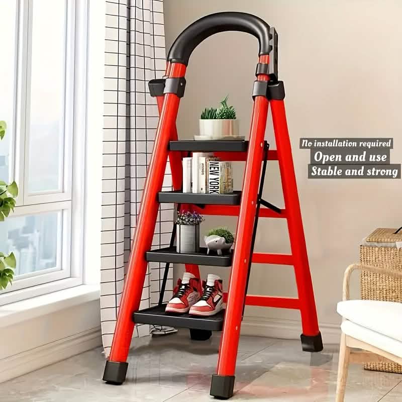 Folding Steel Step Ladder with Handrail – 3 or 4 Step