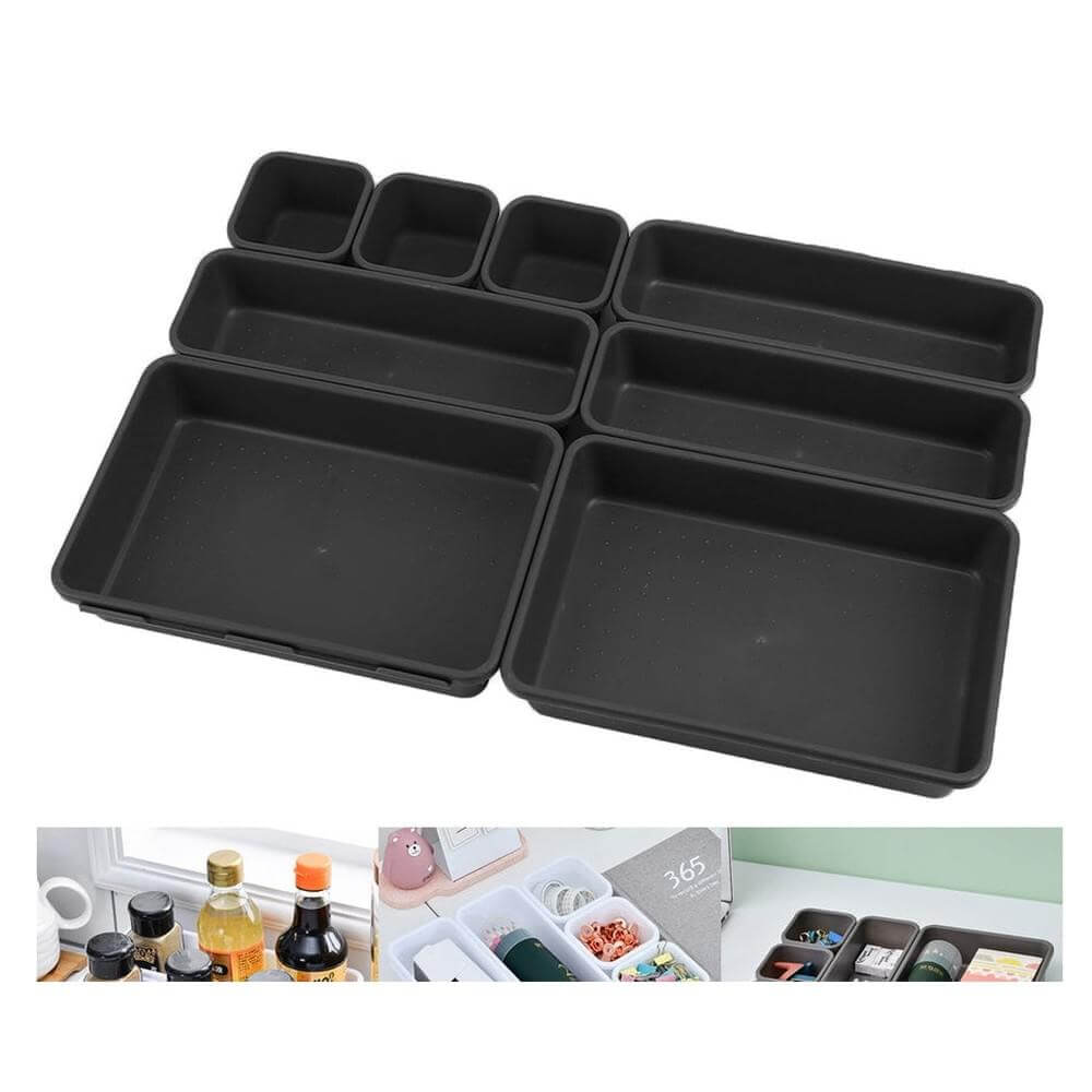 8-Piece Makeup & Drawer Organizer Set – Home Organization
