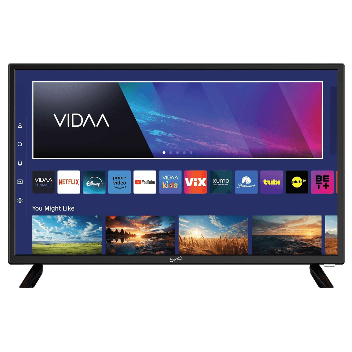 Supersonic 24" Smart TV with Wi-Fi – AC/DC for Home & RV