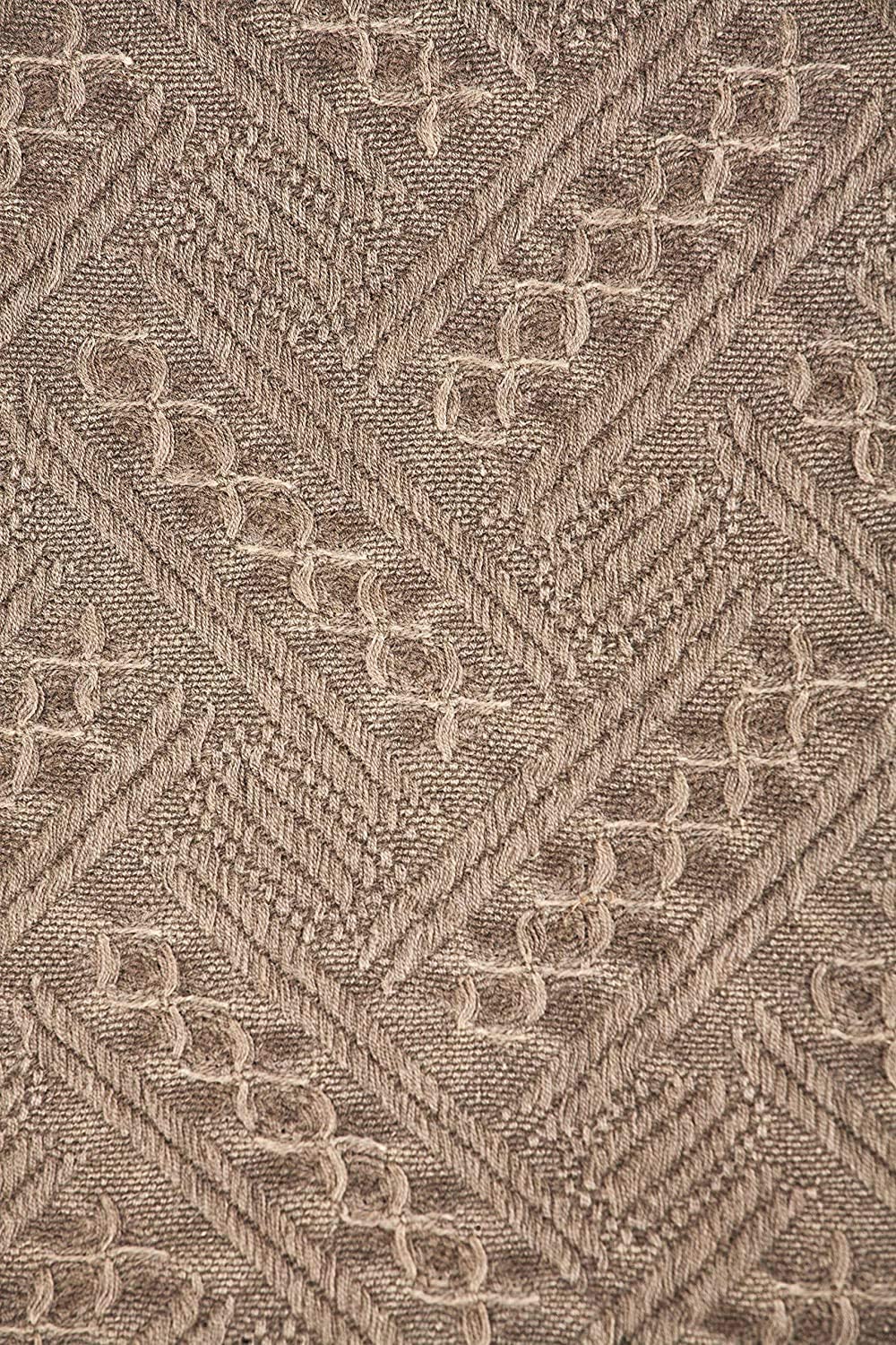 Kasentex 100% Cotton Knit Throw Blanket, 60 × 50 in