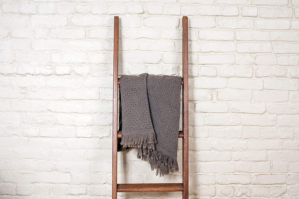 Kasentex 100% Cotton Knit Throw Blanket, 60 × 50 in