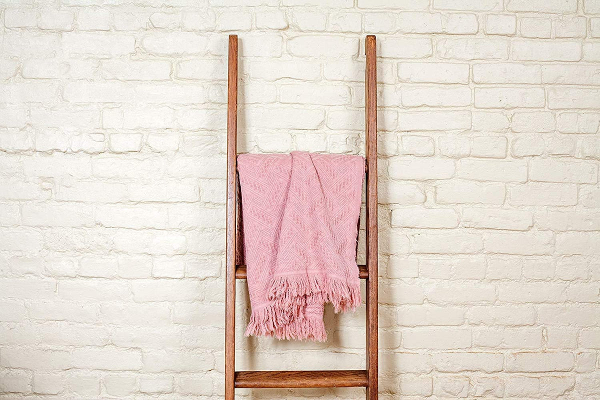 Kasentex 100% Cotton Knit Throw Blanket, 60 × 50 in