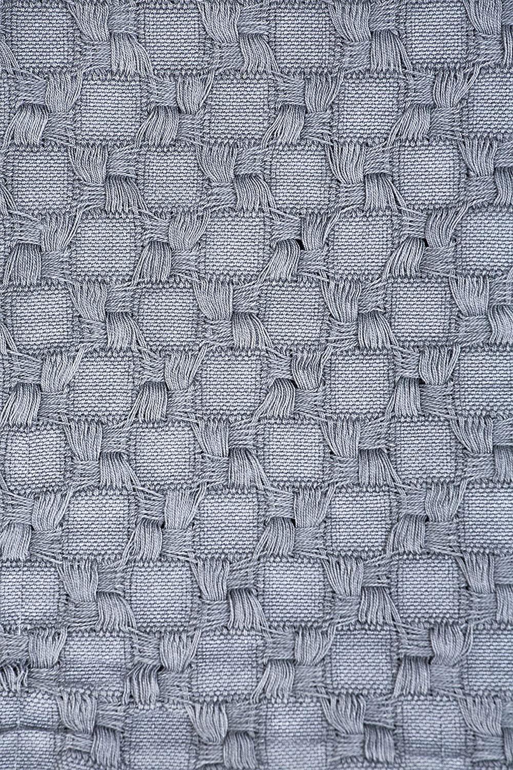 Kasentex 100% Cotton Knit Throw Blanket, 60 × 50 in