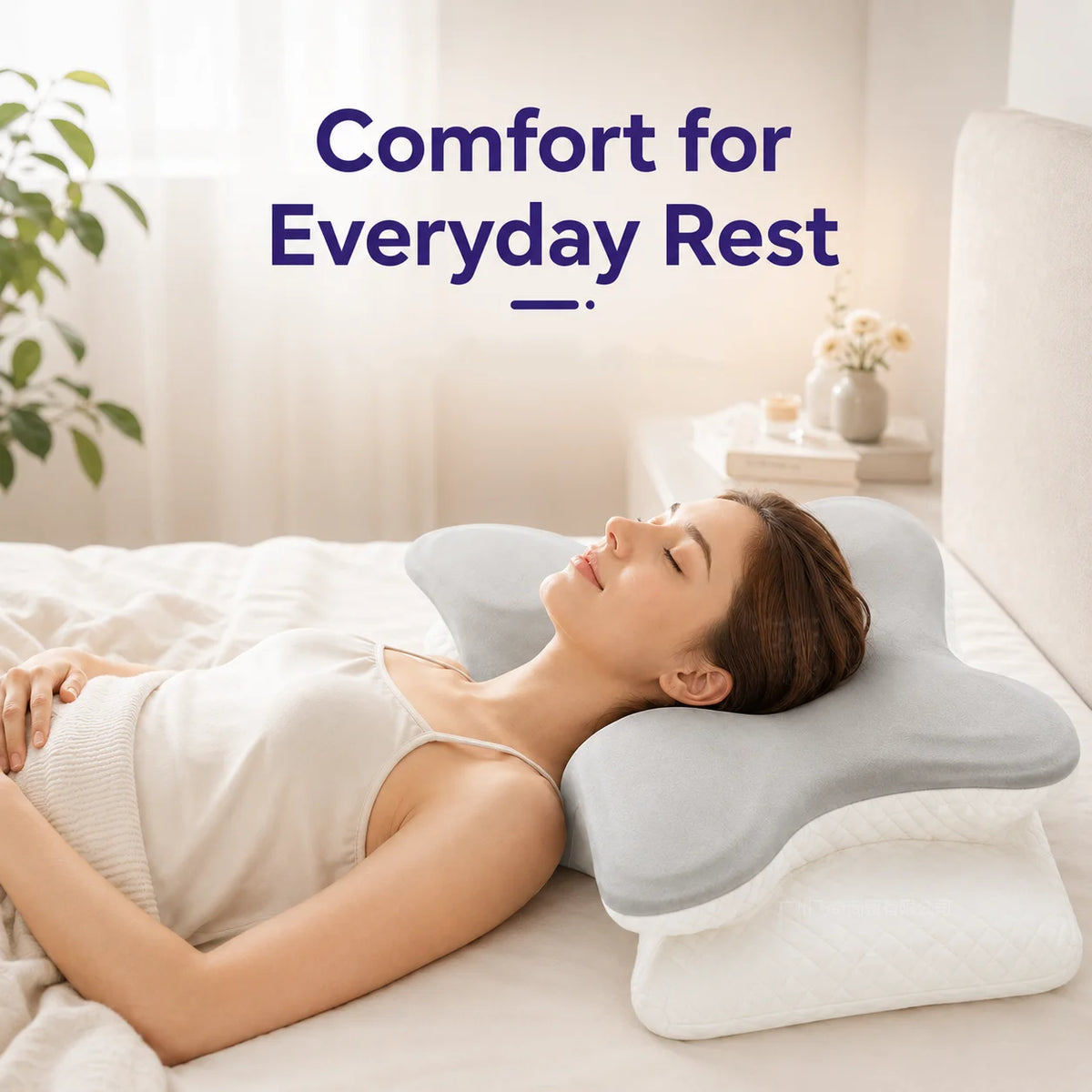 memory foam reading pillow with arm support for comfortable reading and relaxation in bed