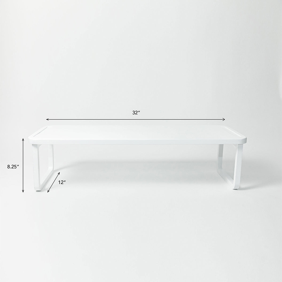 White wooden shoe shelf dimensions