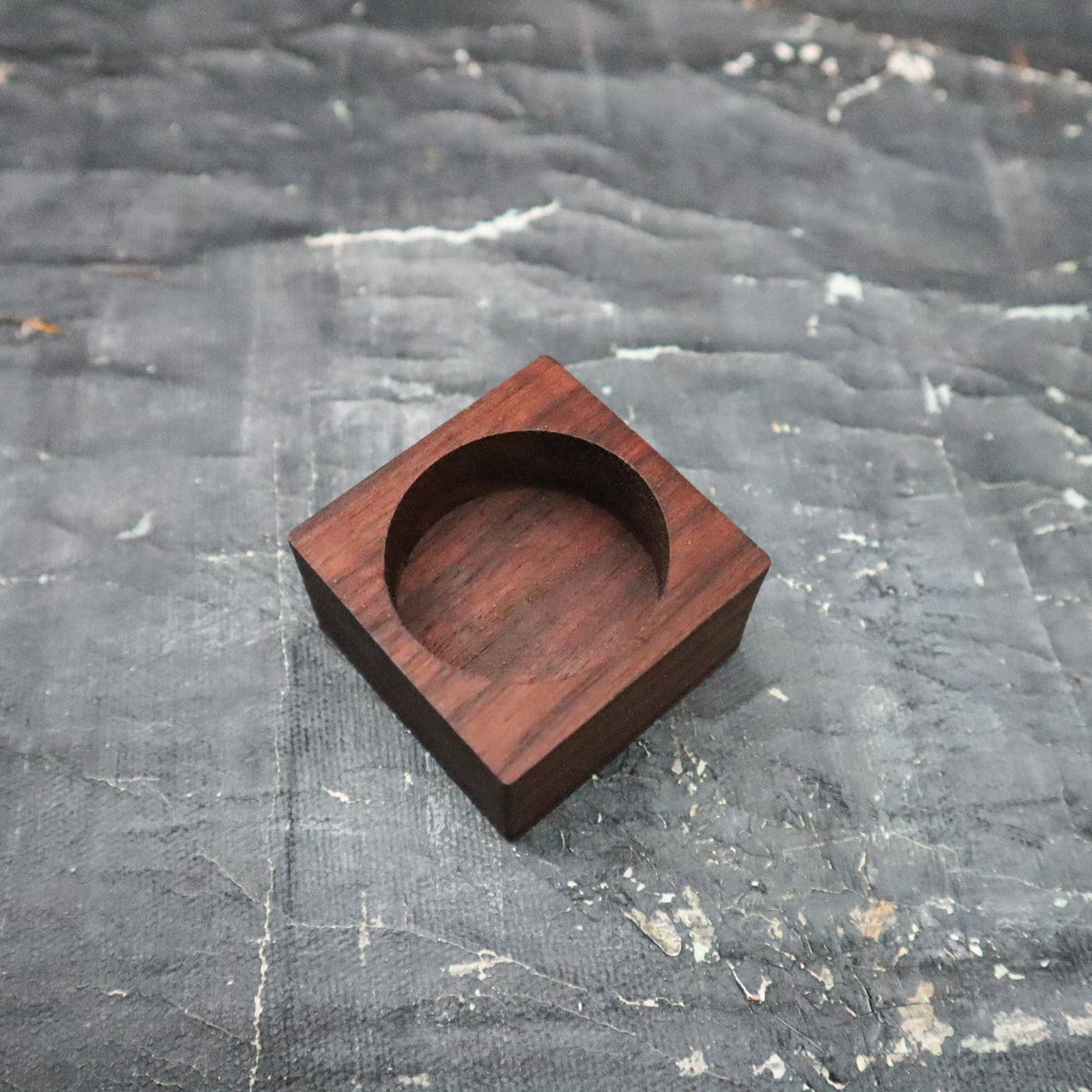 Uncommon wooden essential oil diffuser walnut base with pinecone slot for water-free, plug-free room scenting