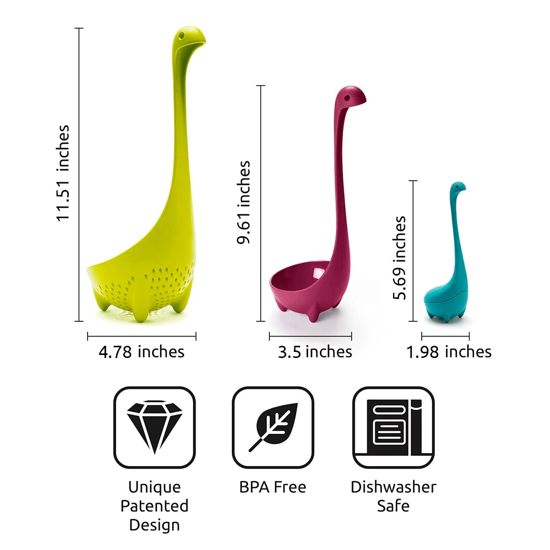 Nessie Family 3-Piece Kitchen Gadget Set