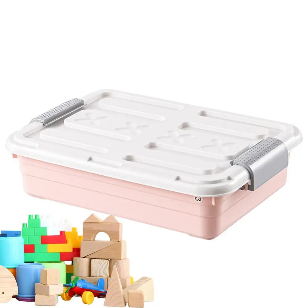 Under-Bed Storage Containers with Casters | Waterproof PP Bins | 5 Colors
