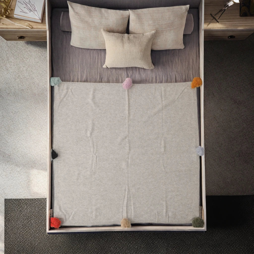 Luxury Cashmere Knit Throw Blanket – Super Soft, Anti-Pilling, Four Seasons