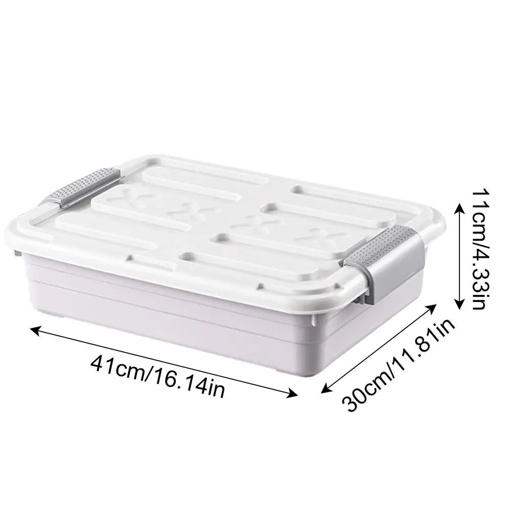 Under-Bed Storage Containers with Casters | Waterproof PP Bins | 5 Colors
