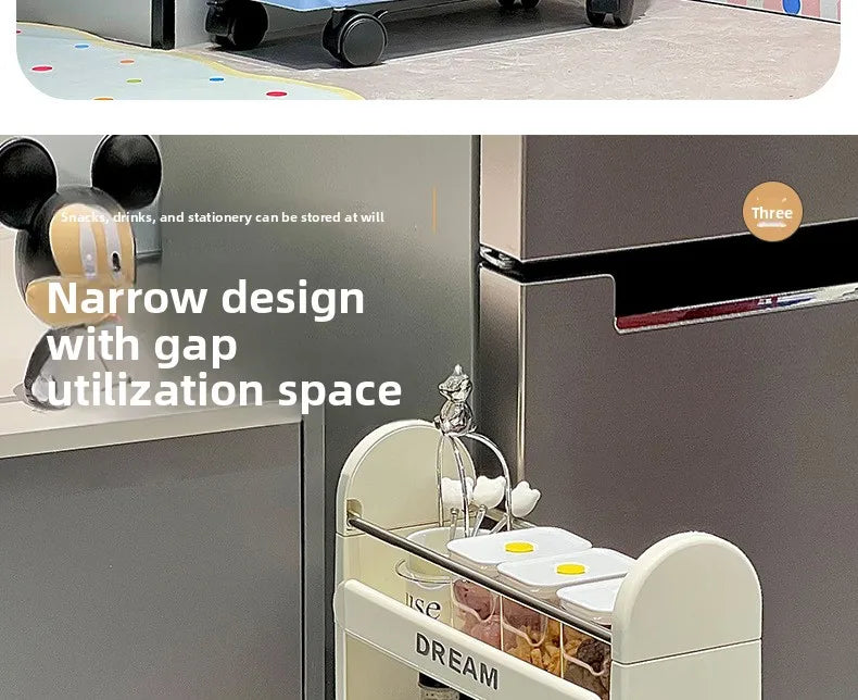Multi-Tier Bathroom Floor Shelf Adjustable 5-Layer Shower Organizer with Wheels Space-Saving Storage Rack for Kitchen Essentials