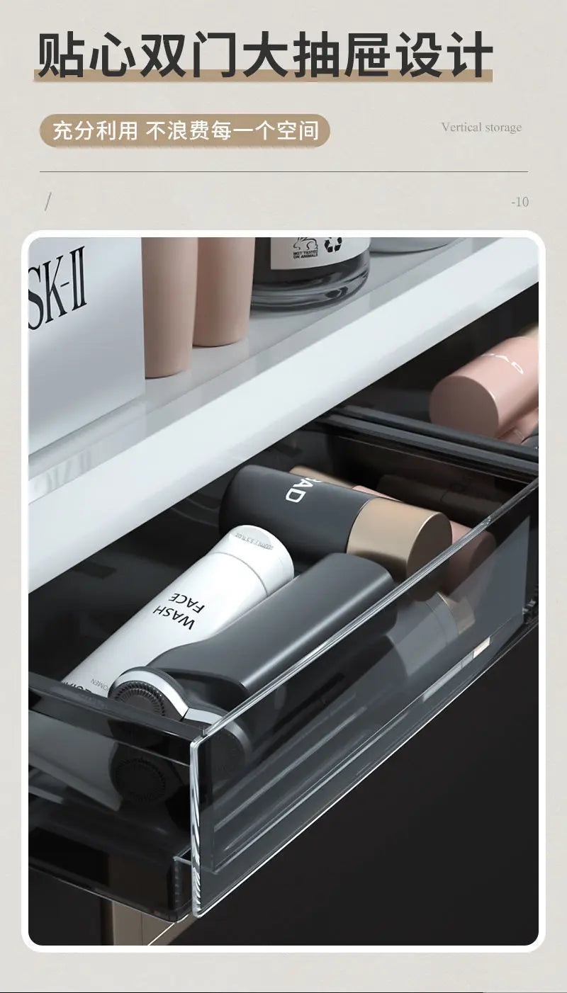 Wall-Mounted Bathroom Organizer Shelf | No-Drill PP Storage Rack for Toiletries & Kitchen
