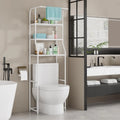 Over The Toilet Storage Shelf 3-Tier Freestanding Bathroom Organizer with Towel Rack Space Saver Cabinet Shelves Unit